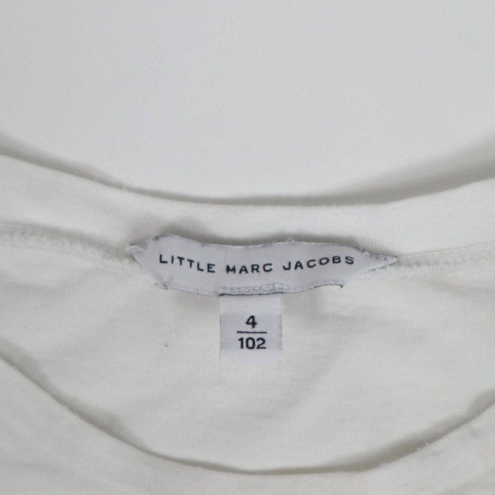 Little Marc Jacobs T-Shirt Tee Girls 4T Long Sleeve White Circus - Picture 3 of 4
